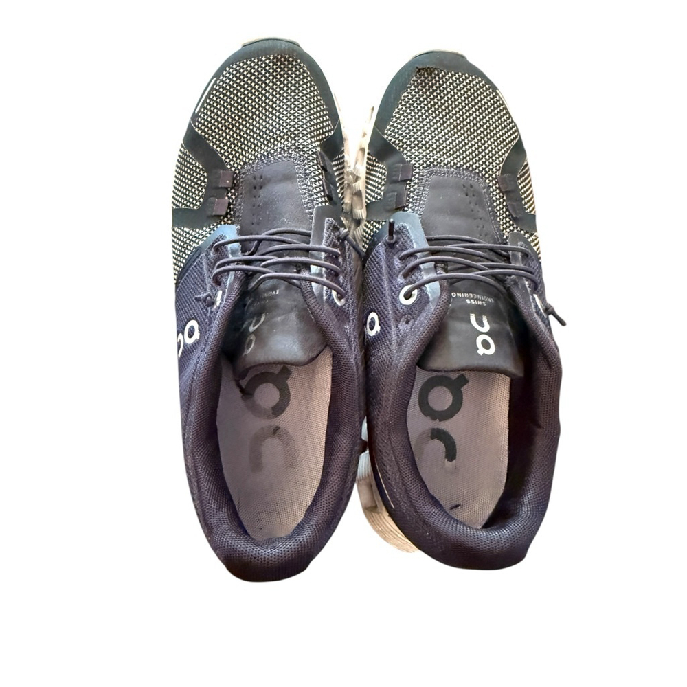 On Running Black and White Cloudrunner Athletic Sneakers - Picture 6 of 11